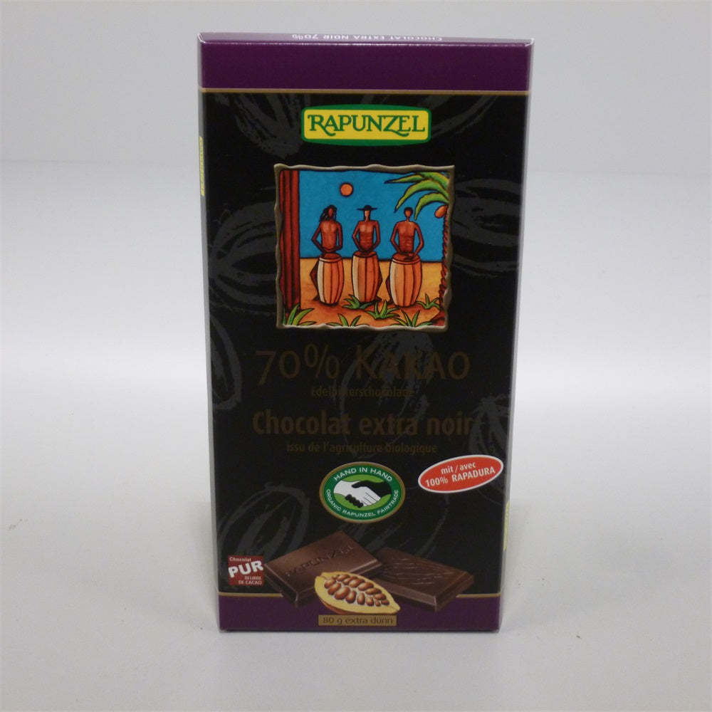 Rapunzel organická horká čokoláda so 70% kakaa 80 g - 21570