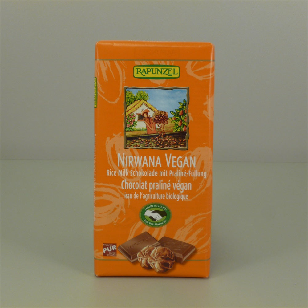 Rapunzel Nirwana vegánska čokoláda s pralinkovou náplňou 100 g - 46021