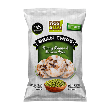 RiceUp! Eat Smart celozrnné ryžové chrumky s mungo fazuľou 60 g - 56583