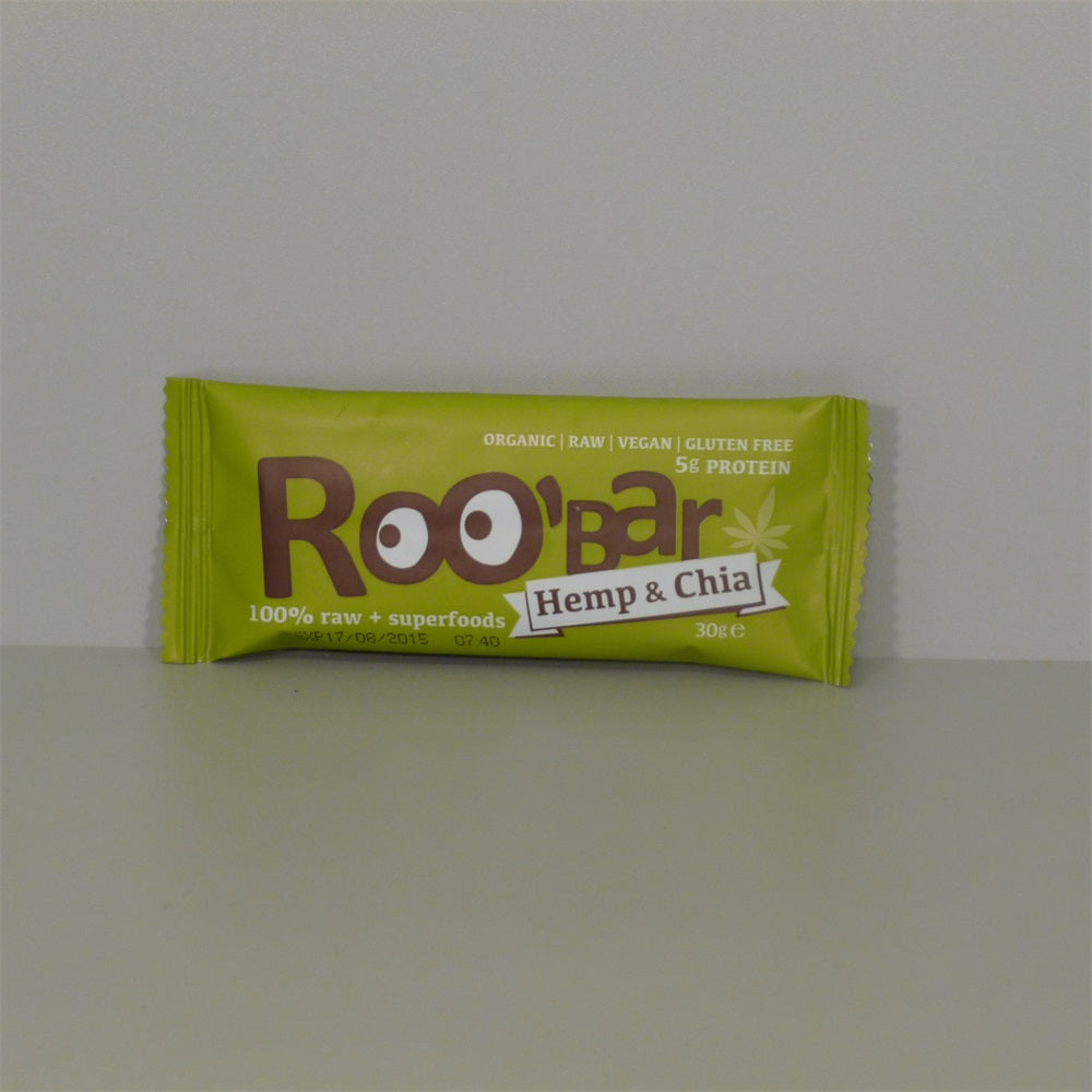 Roobar datlová tyčinka s konopným proteínom a chia semienkami 30 g - 40602