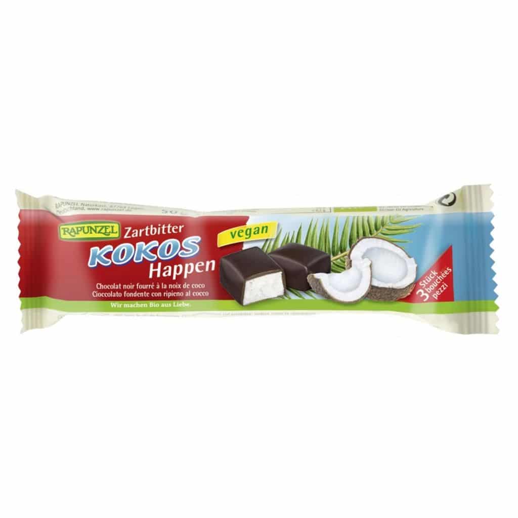Rapunzel Kokosové kúsky s horkou čokoládou 50 g - 88255
