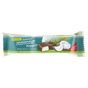 Rapunzel bio kokosové kúsky v mliečnej čokoláde 50 g - 88256