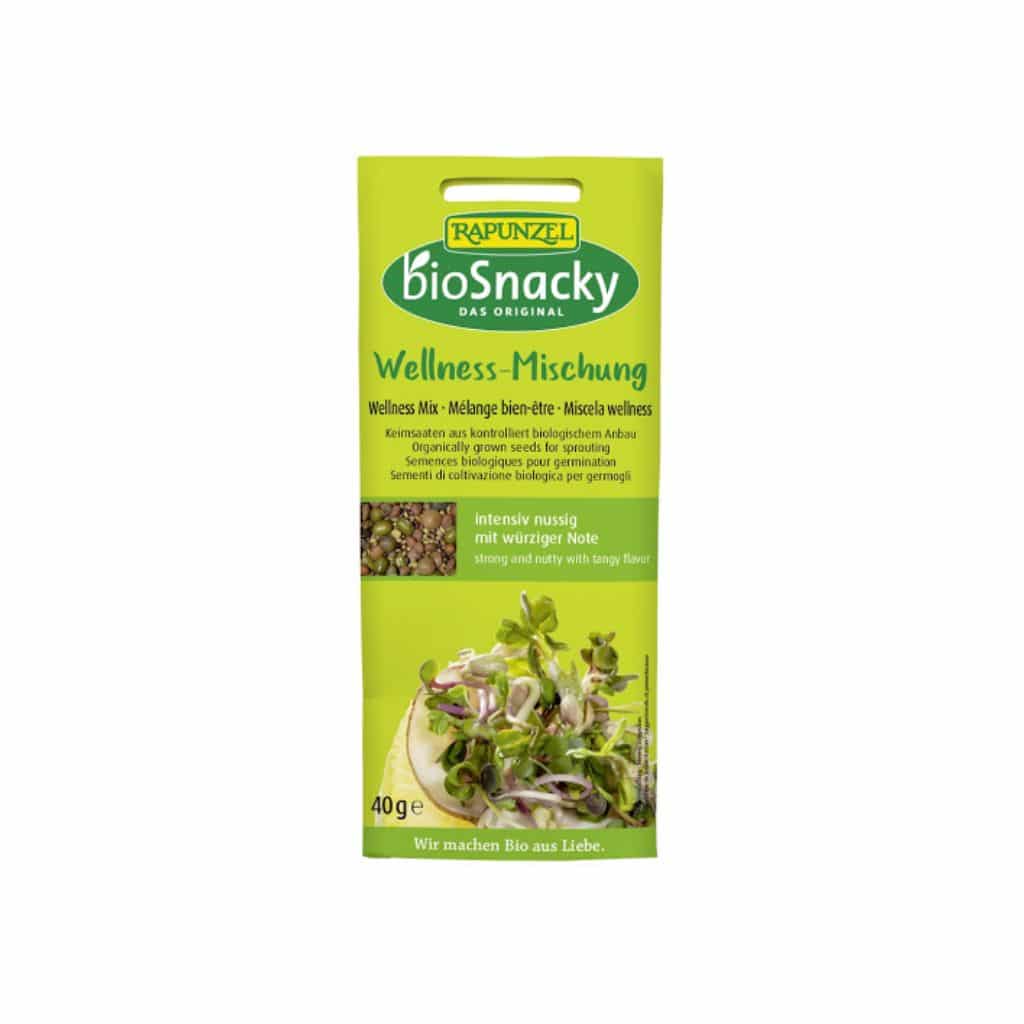 Rapunzel bioSnacky wellness klíčky (mix mungo, ďatelina, šošovica, reďkovka) 40 g - 88253