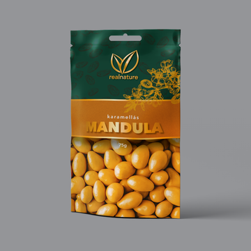 Real Nature karamelové mandle 75 g