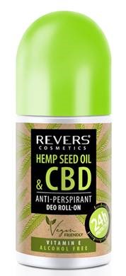 Revers cbd olej z konopných semien protipoteniu roll-on dezodorant nealkoholický 50 ml