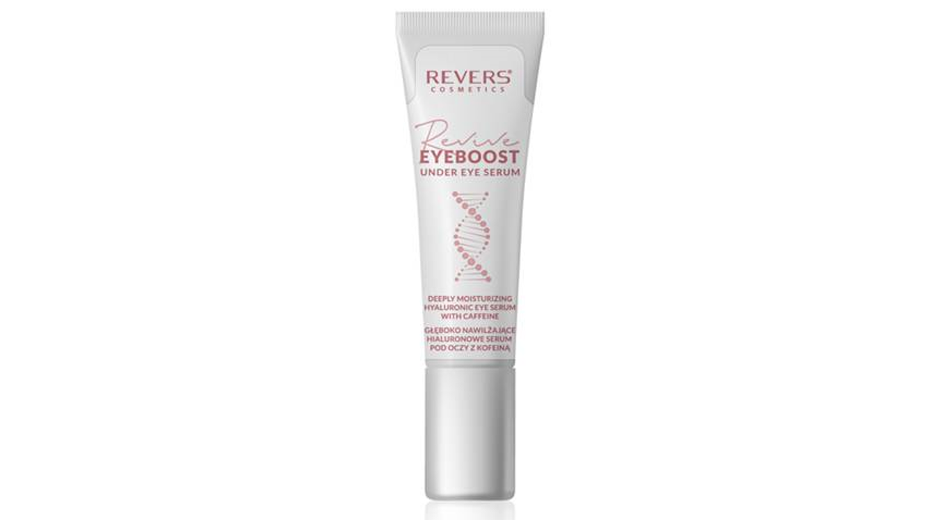 Revers revive omladzujúci krém na oči booster s hyalurónovou kyselinou, arganovým olejom, kofeínom 15 ml