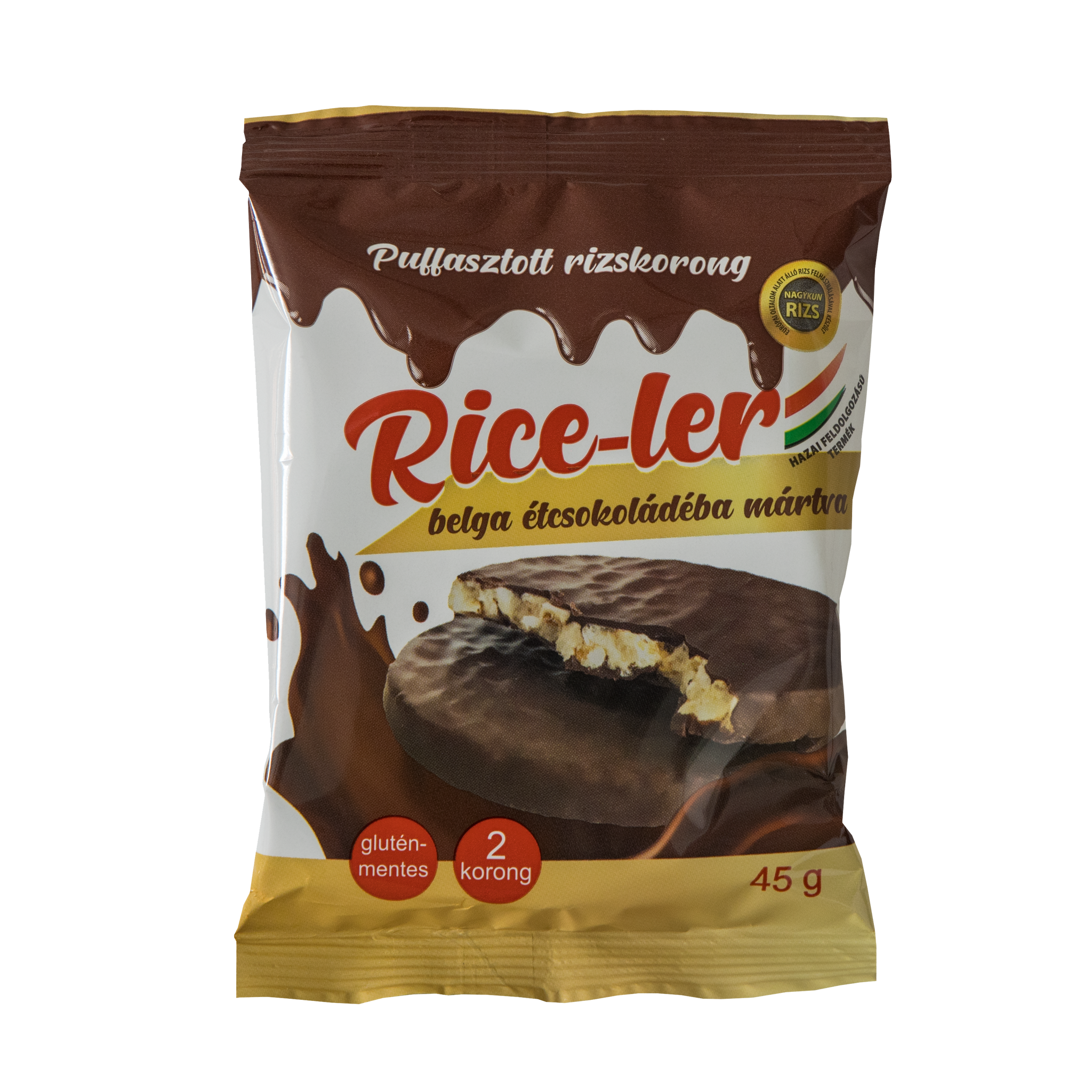 Rice-ler nafukovaná ryža v čokoládovej krúžke namočená do jedlovej čokolády 45 g