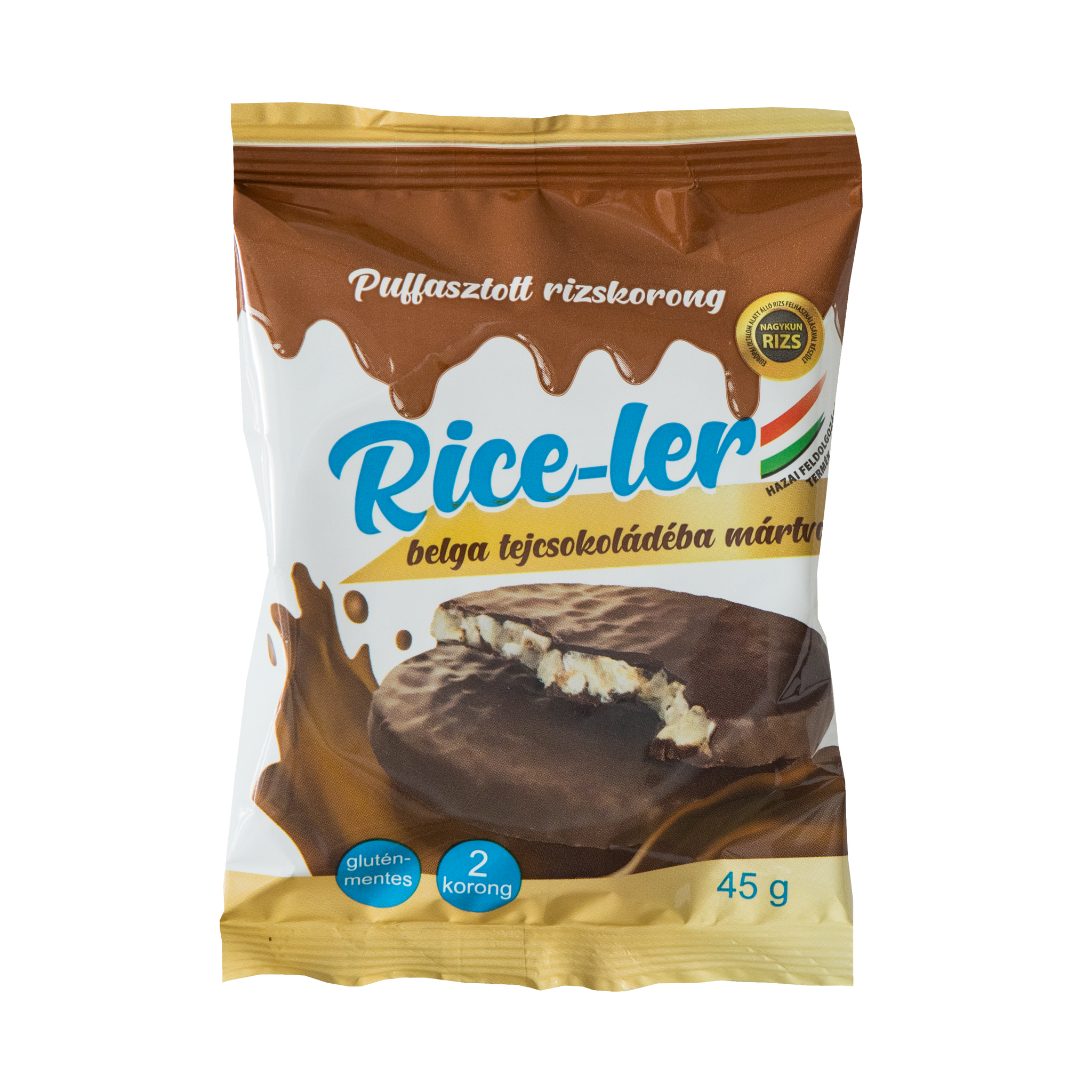 Rice-ler nafukovaná ryžová krabica namočená v mliečnej čokoláde 45 g