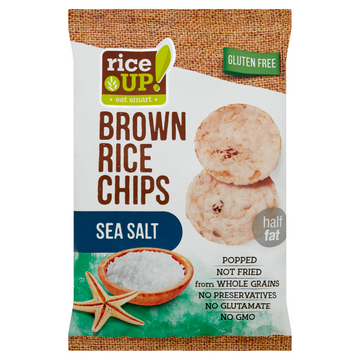 Rice Up Brown Rice Chips Chutná morská soľ 60 g