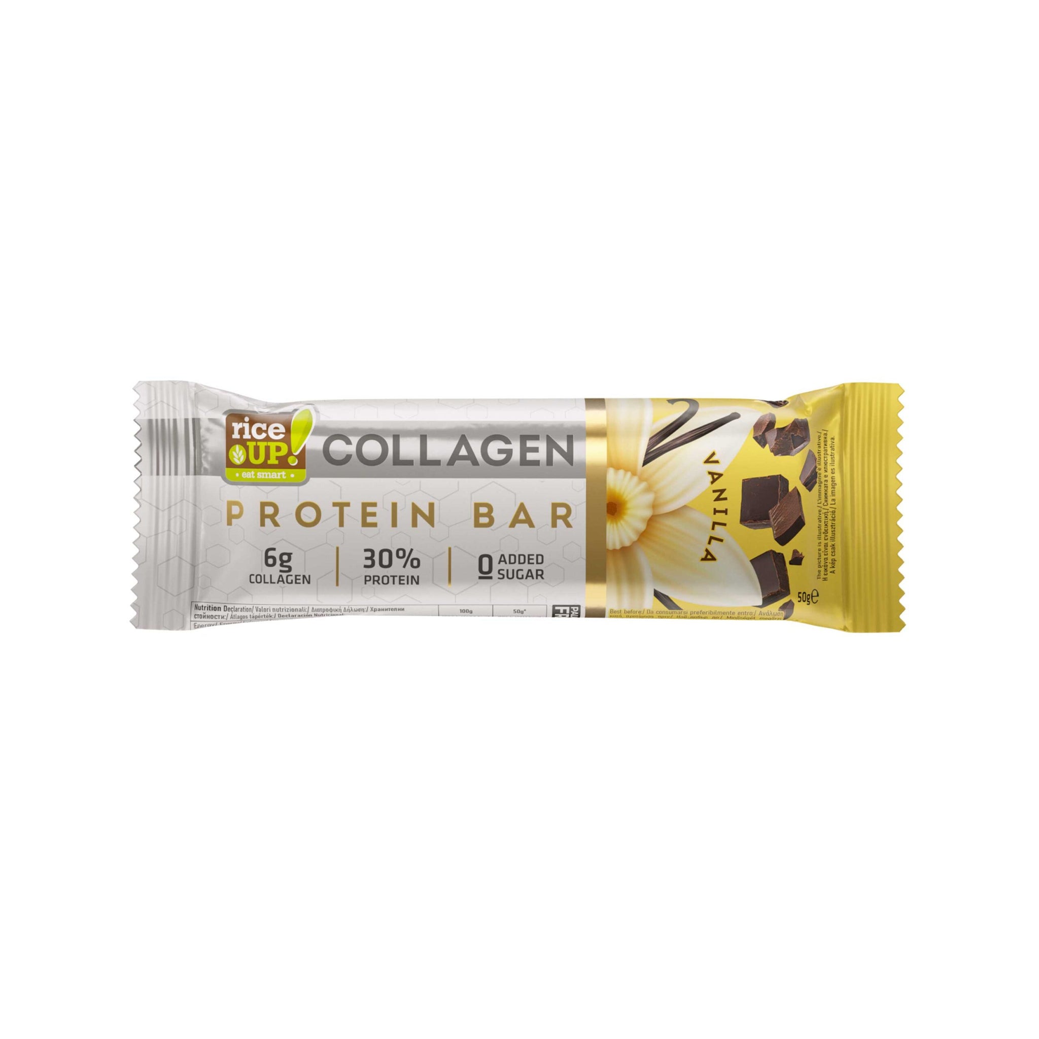 Rice Up Kolagénová proteínová tyčinka vanilka 50 g - 98660