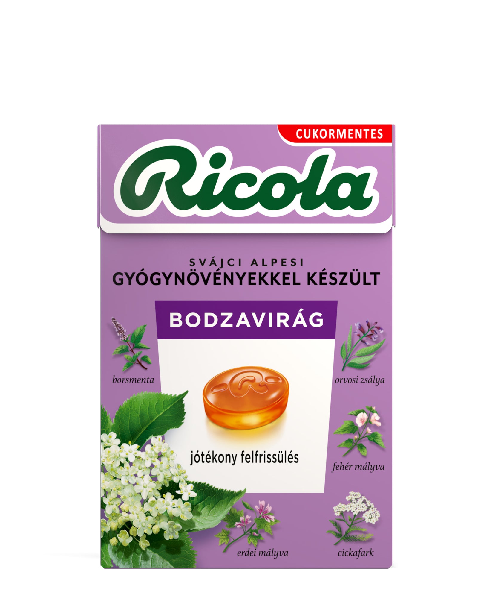 Ricola bylinkové cukríky baza 40 g - 50556