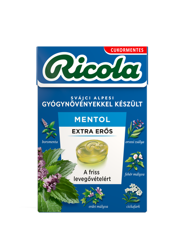 Ricola bylinkové cukríky s extra silnou mentolovou príchuťou 40 g - 91943
