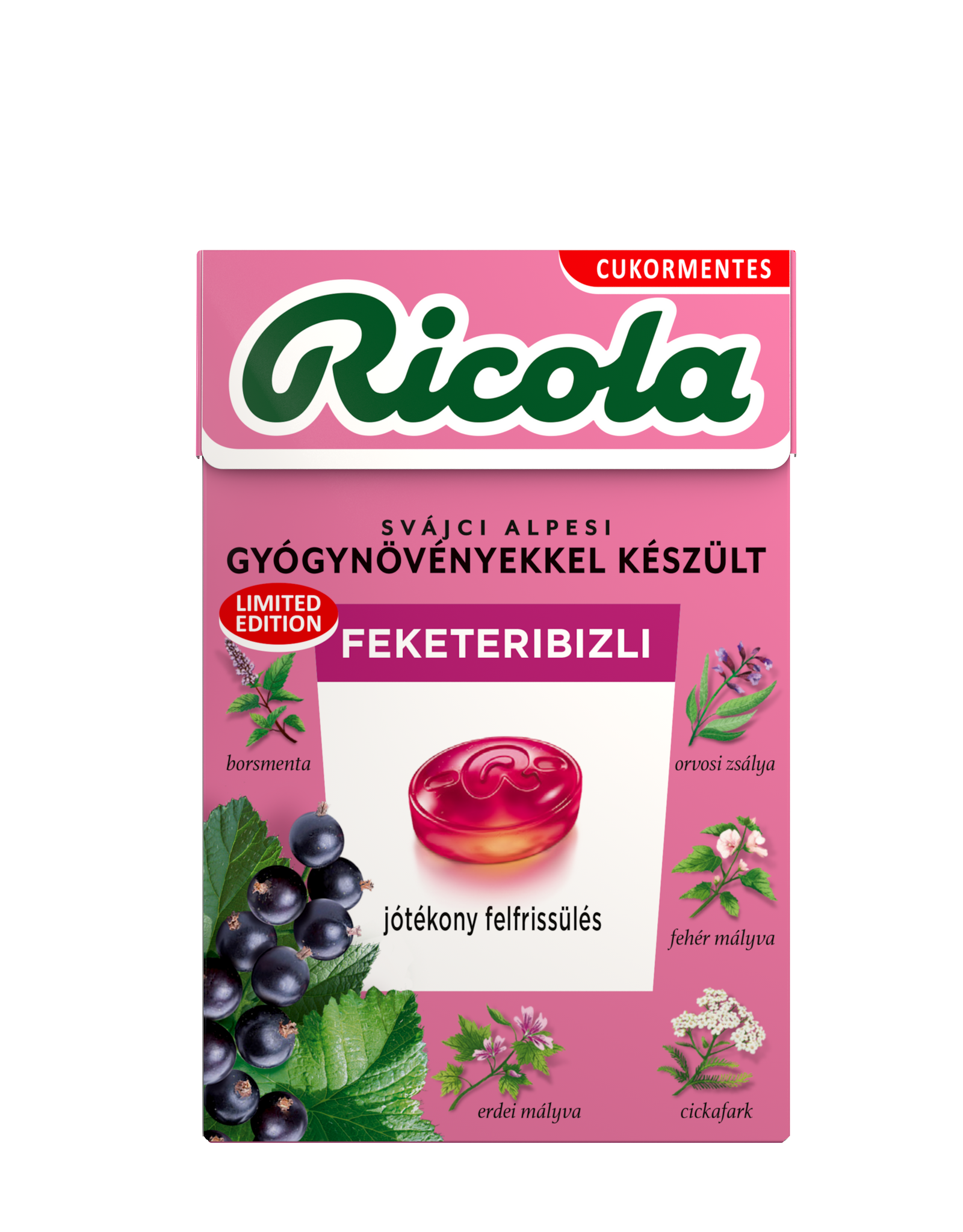 Ricola cukrovka čierna 40 g