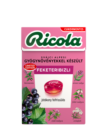 Ricola cukrovka čierna 40 g