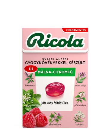 Ricola bylinné cukríky s príchuťou maliny a citrónovej trávy 40 g - 96242