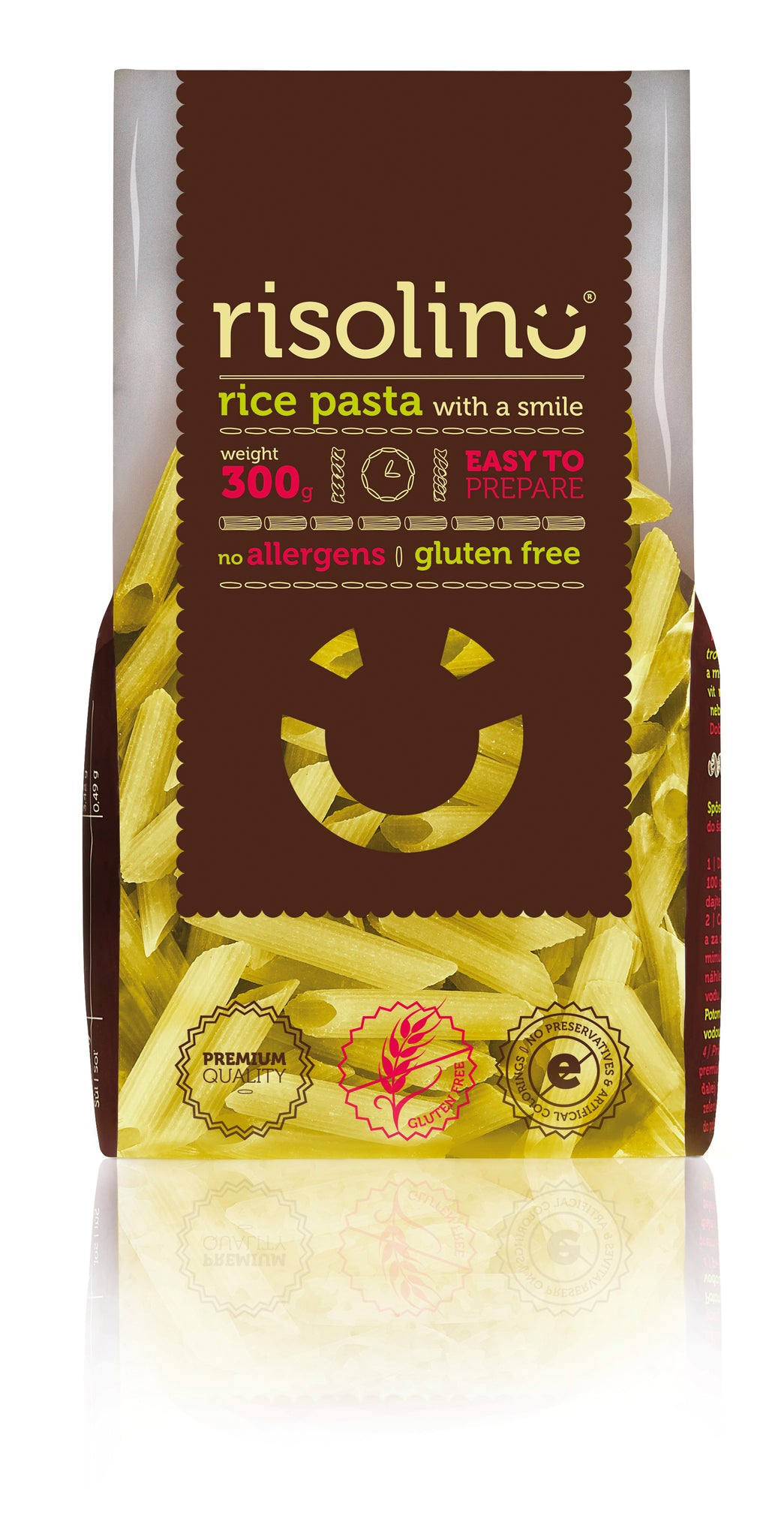 Risolino ryžové cestoviny Penne 300 g - 93610