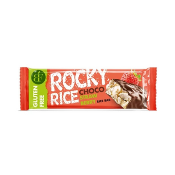 Rocky Rice ryžová tyčinka s čokoládou a jahodovou príchuťou 18 g - 43363
