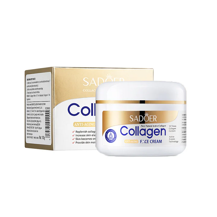 Sadoer anti-aging kolagénový krém na tvár s okamžitým napätím kože 100 g