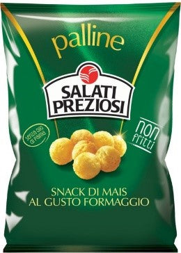Salati Preziosi Chrumkavé kukuričné guličky so syrovou príchuťou bez lepku 65 g - 95999