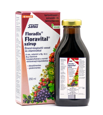 Salus Floradix Floravital sirup s obsahom železa a vitamínov B 250 ml - 91579