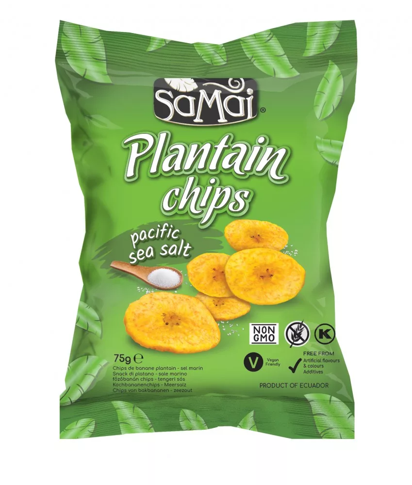 Samai chrumkavé plantainové lupienky s morskou soľou 75 g - 57057