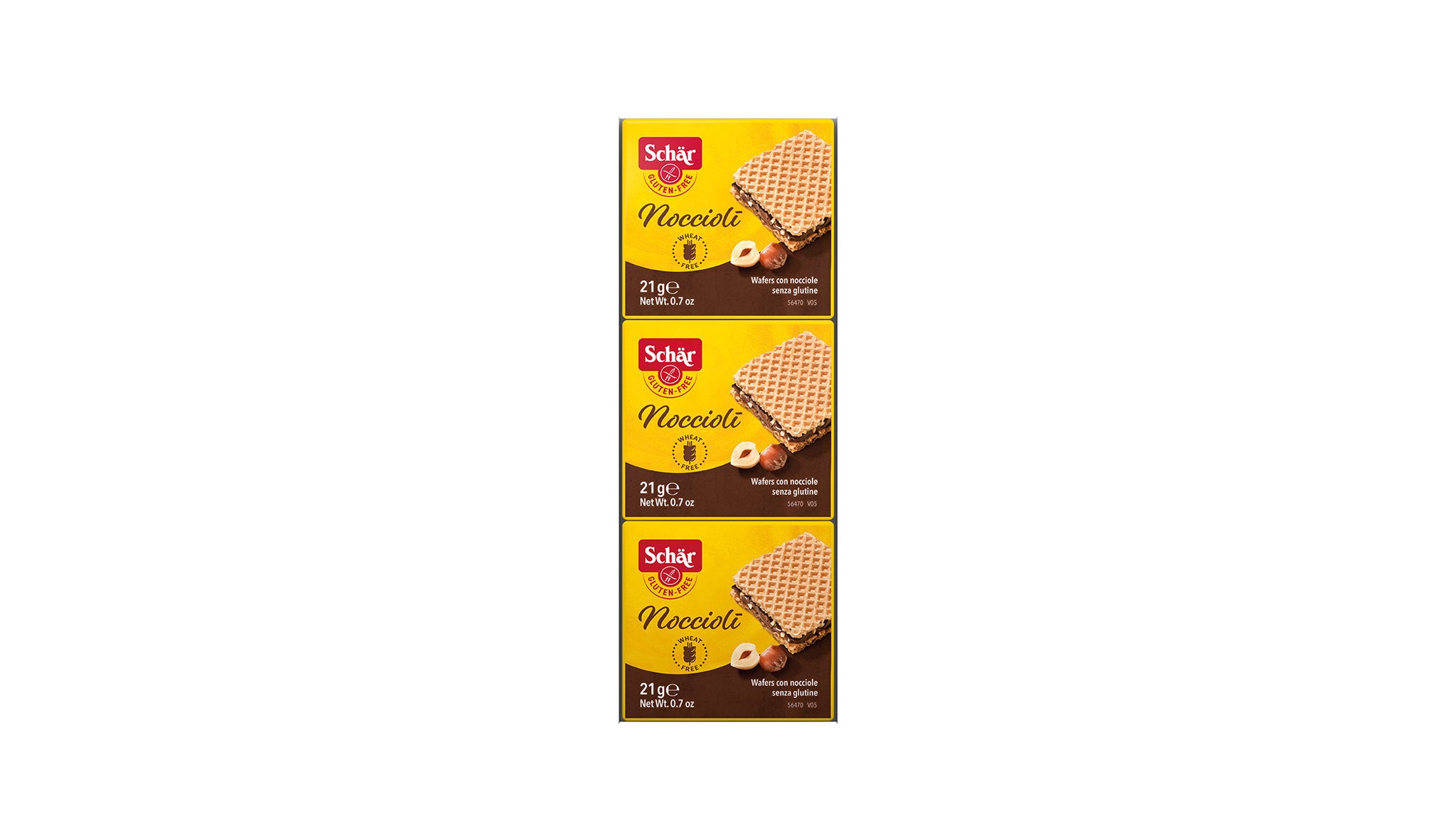 Schär bezlepkové oblátky s lieskovoorieškovým krémom Noccioli 63 g - 13653