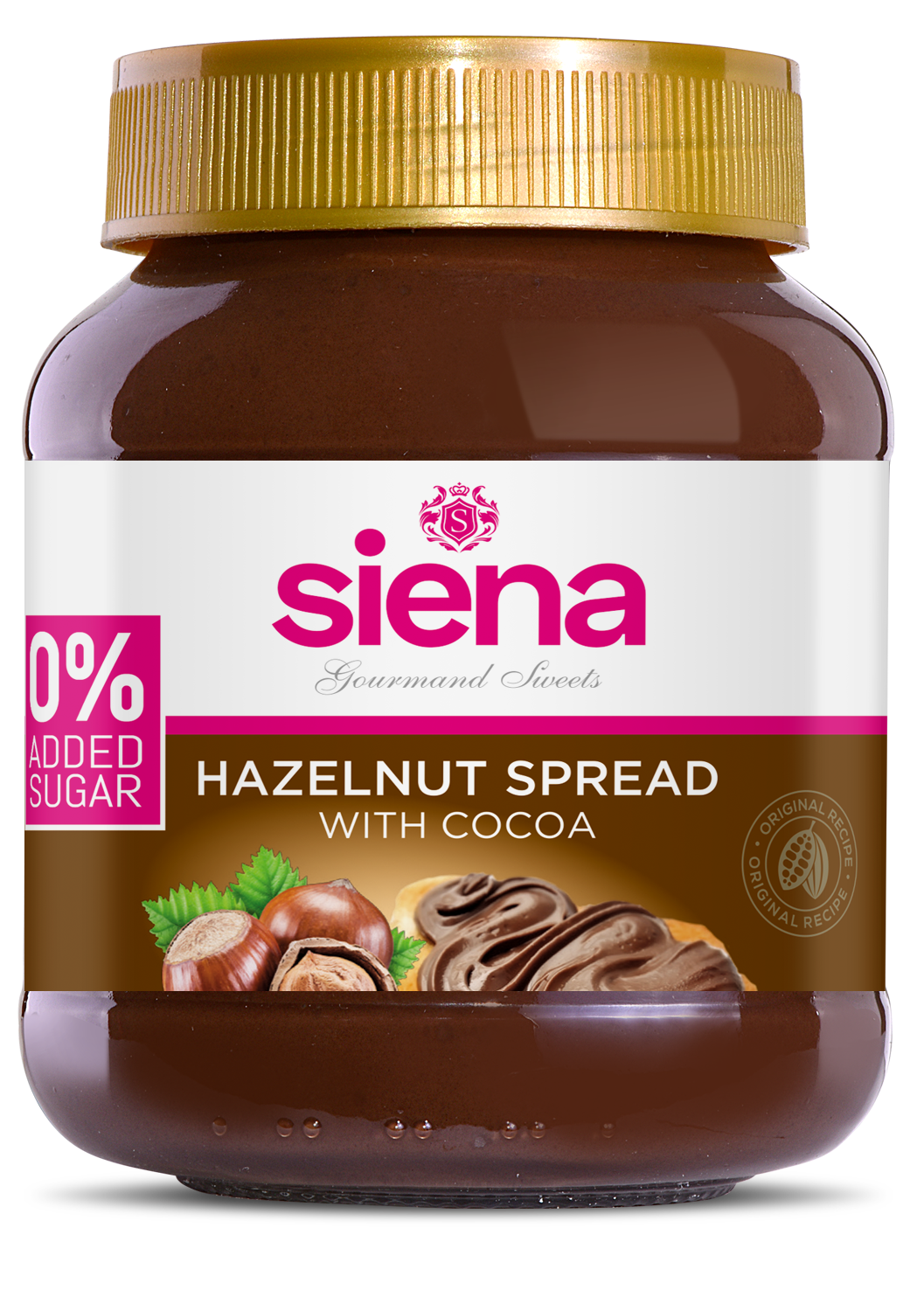 Siena kakaový lieskovoorieškový krém so sladidlom 400 g - 90625