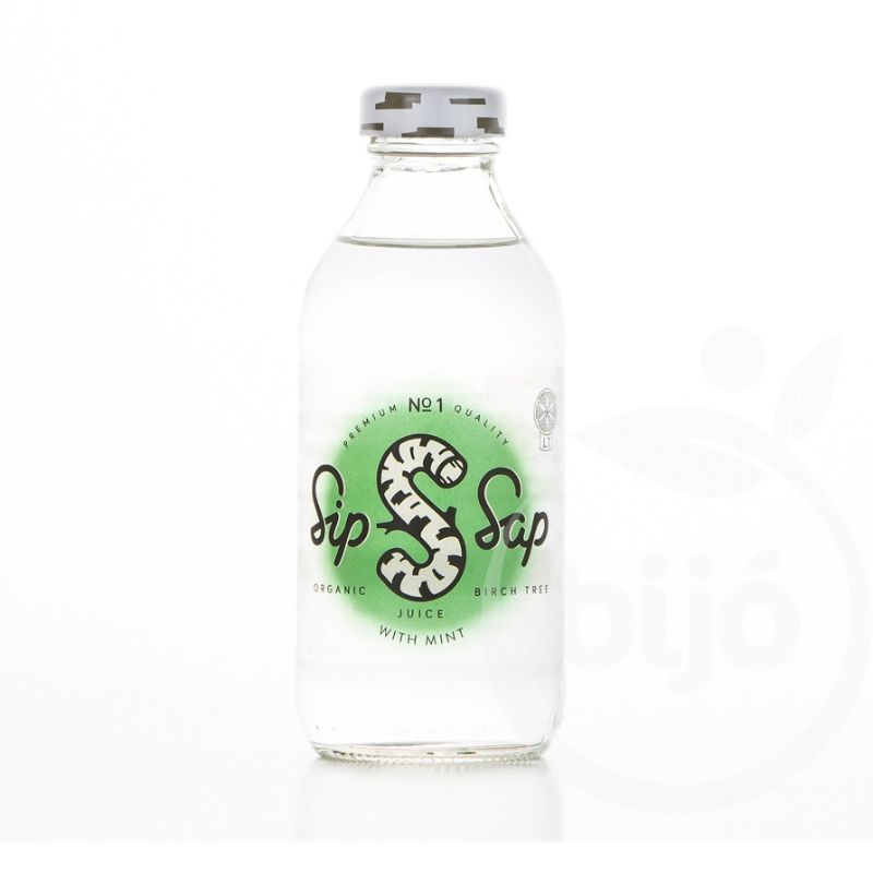 Sipsap bio surová drevo-menová chuť 330 ml