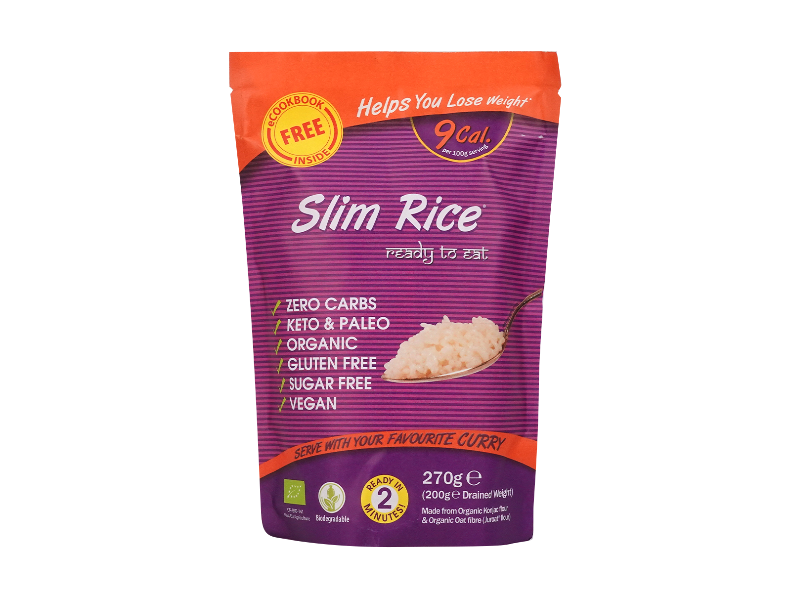 Slim Pasta Bezlepková konjaková ryža 270 g - 97696