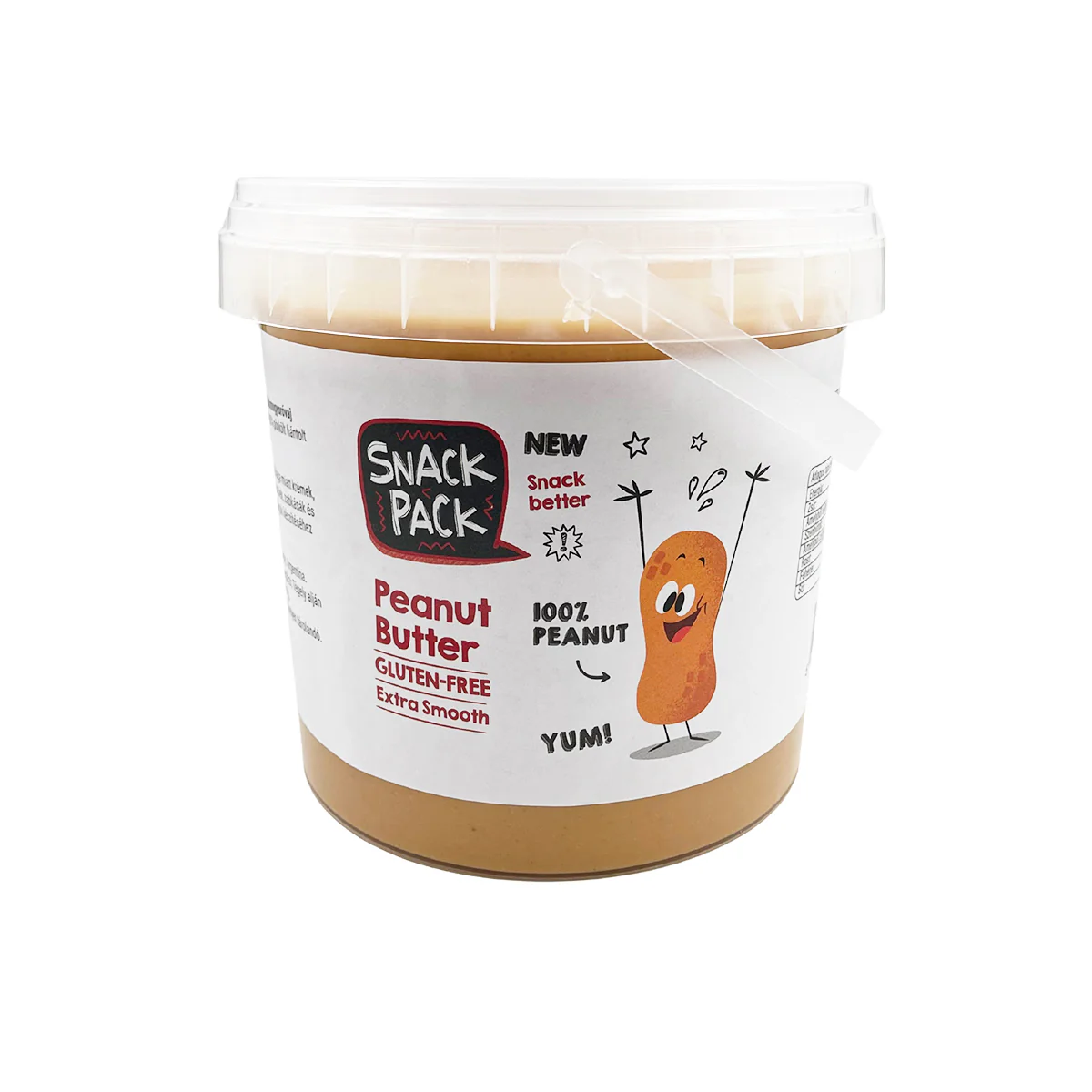 Snack Pack 100% arašidové maslo smooth 1000 g