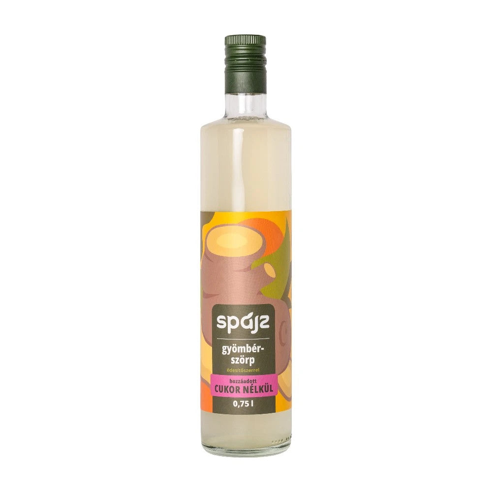 Špagátový sirup bez cukrov ginger s sladidlom 750 ml