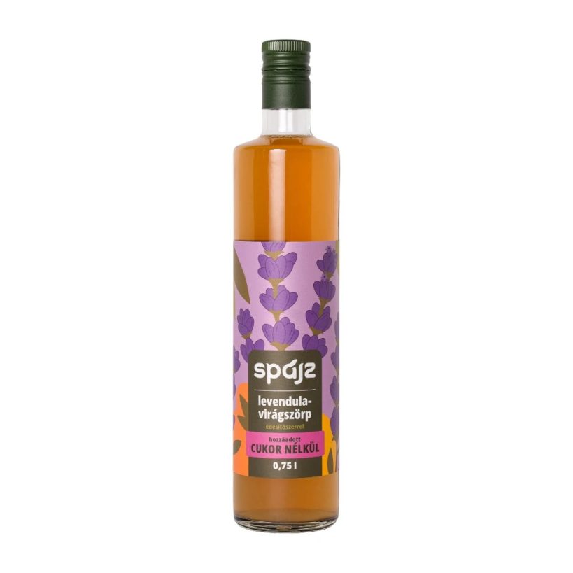 Špajzový sirup bez cukrov s kvetom lavandule so sladidlom 750 ml
