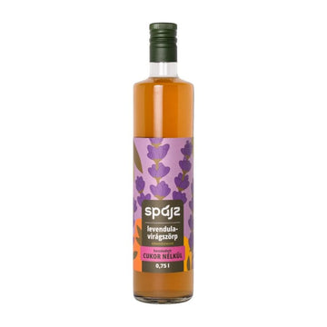 Špajzový sirup bez cukrov s kvetom lavandule so sladidlom 750 ml