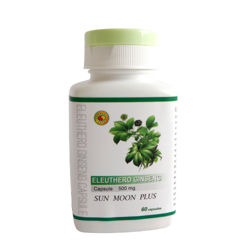 Sun Moon eleuthero ginseng 500 mg kapsuly 60 šálok