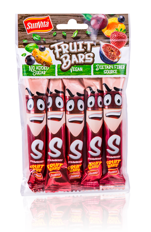 Sunvita fruit bars 5 kusov jahod 75 g