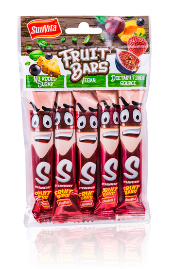 Sunvita fruit bars 5 kusov jahod 75 g