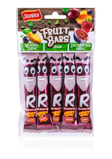 Sunvita fruit bars červené bobule 5 kusov 75 g