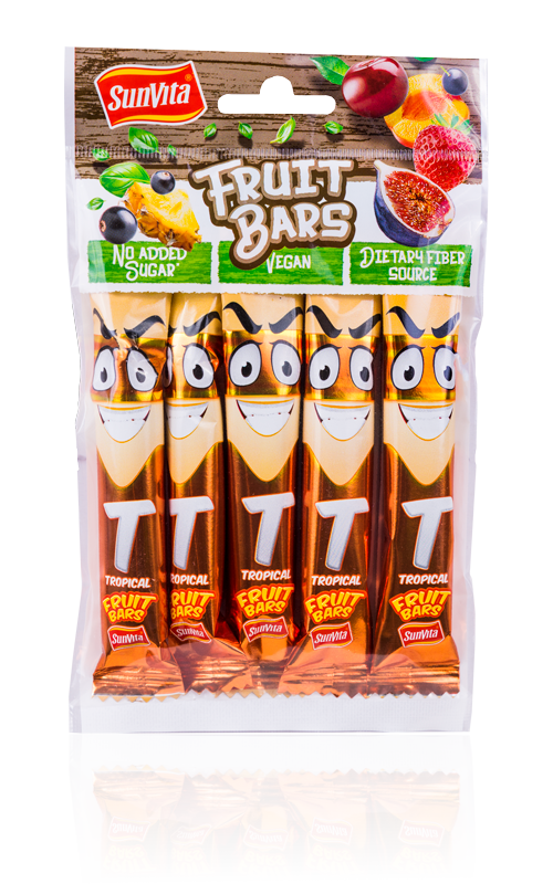 Sunvita fruit bars tropické 5 kusov 75 g