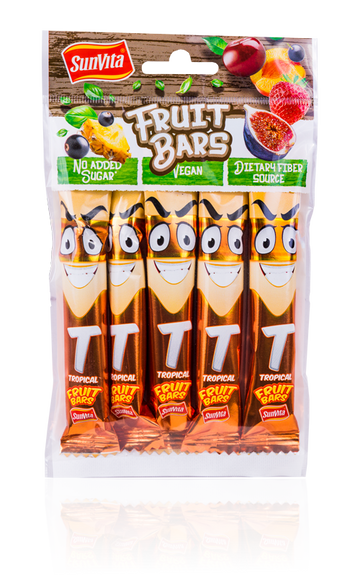 Sunvita fruit bars tropické 5 kusov 75 g