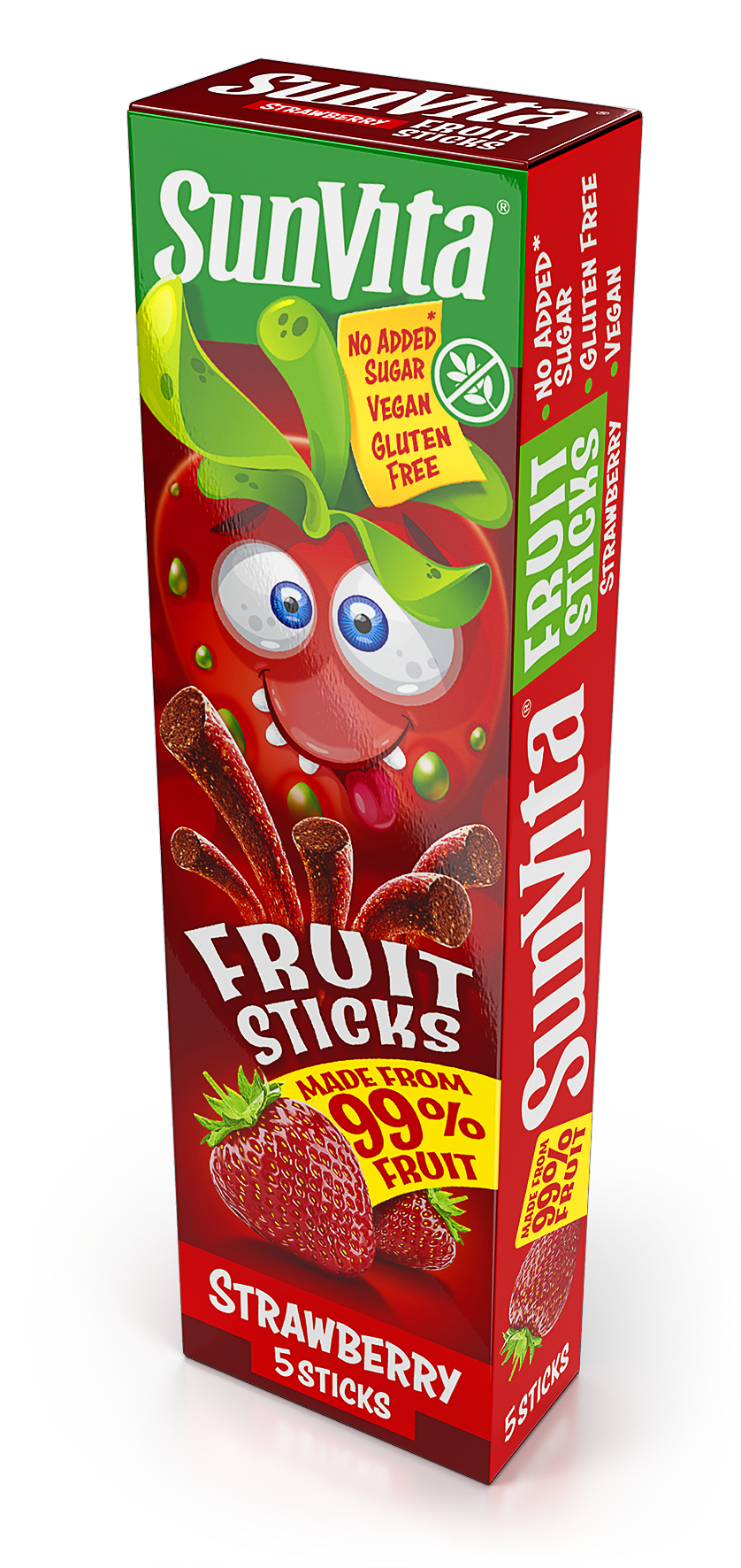 Sunvita fruit sticks strawberry 5 kusov 100 g