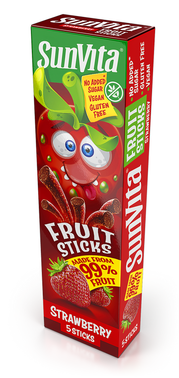 Sunvita fruit sticks strawberry 5 kusov 100 g