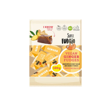Super fudgio bio vegánske karamelové zázvory 100 g