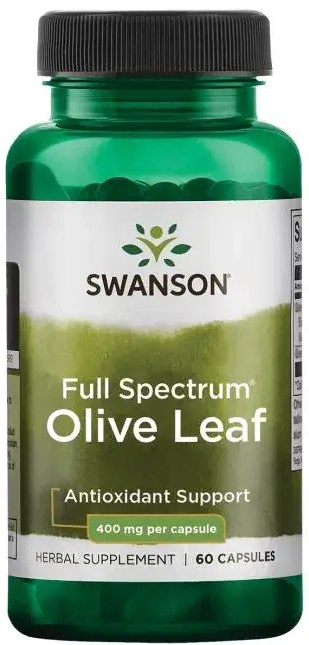 Swanson Extrakt z Olivových Listov, 400 mg, 60 kapsúl - 94255