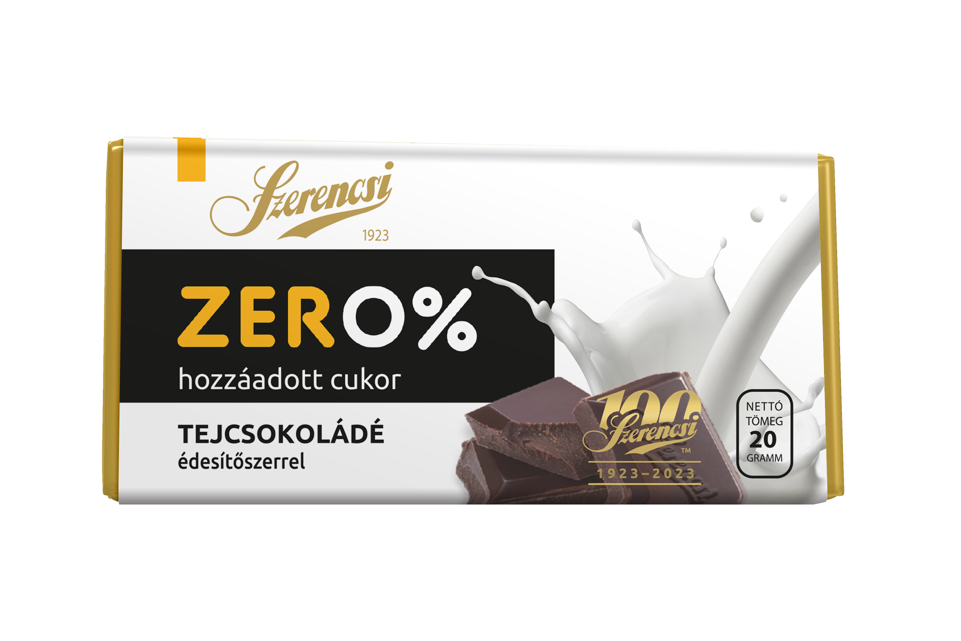 Lucky Zero maltitová mliečna čokoláda 20 g