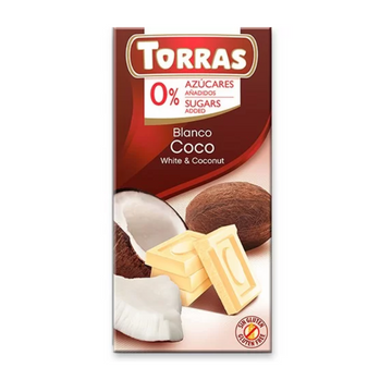 Torras biela čokoláda s kokosom 75 g - 41233