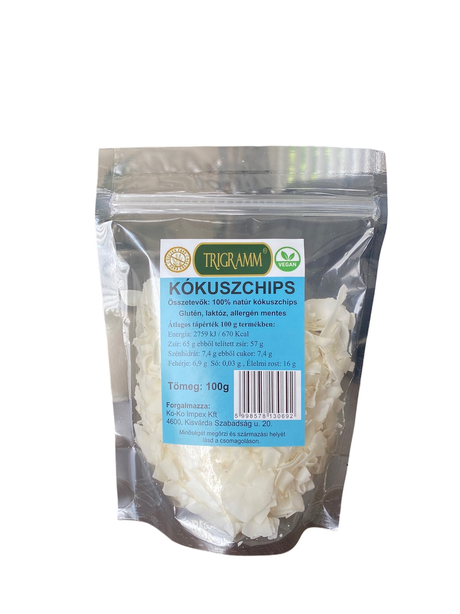 Trigramm chrumkavé kokosové lupienky 100 g - 88431
