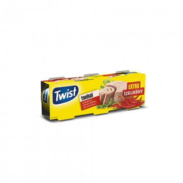Twisted tuniaková kôra v rastlinnom oleji so sladkou chilli 3x80g 240 g