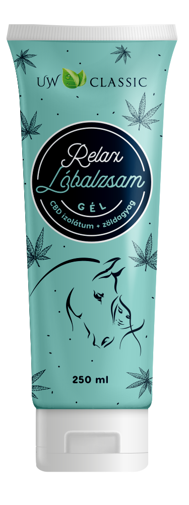 Uw Klasický konský balzam Relax gél s CBD izolátom a zeleným ílom 250 ml - 92280