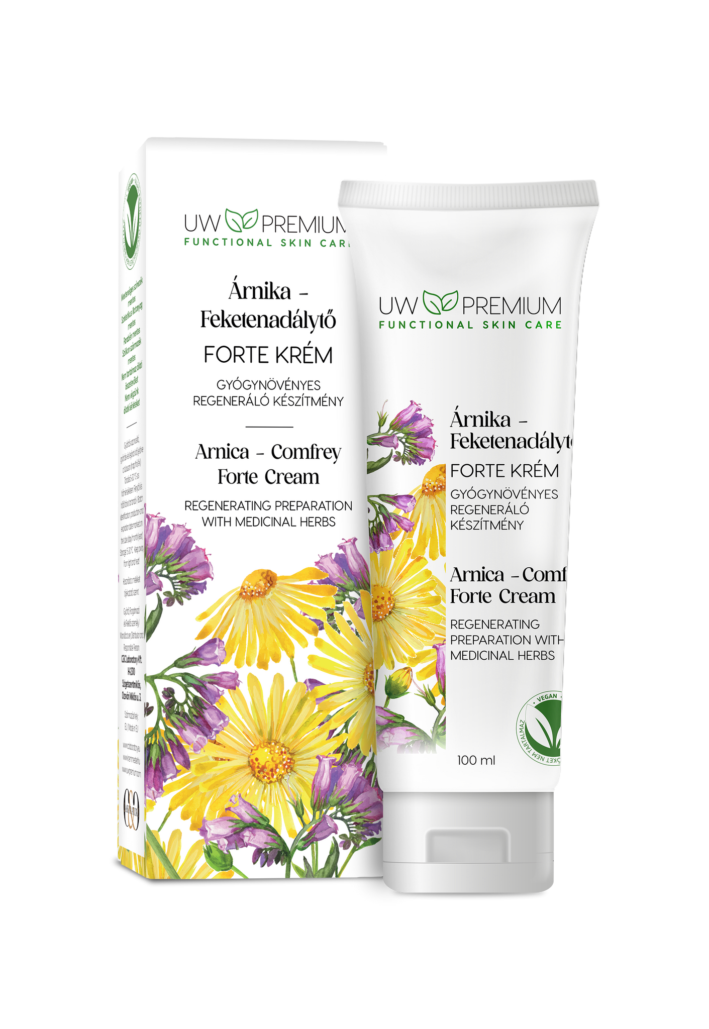 Uw Premium árnika-feketenadálytő krém 100 ml - 92595