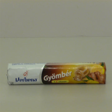 Verbena Zázvorové bylinné cukríky s vitamínom C 32 g - 41012